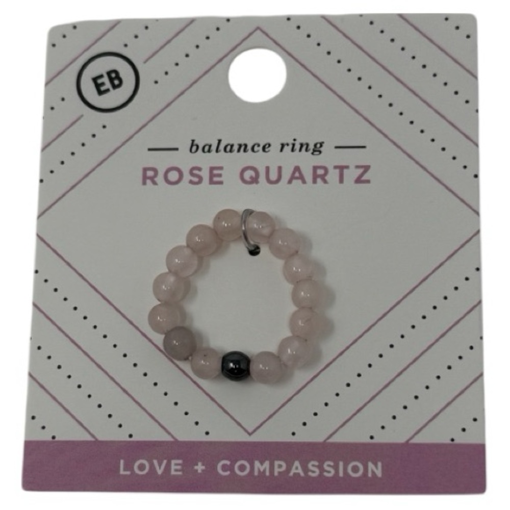 Rose Quartz Balance Ring